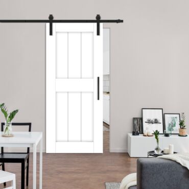 Two-Panel Rear Mirrored Barn Door WMD-0266