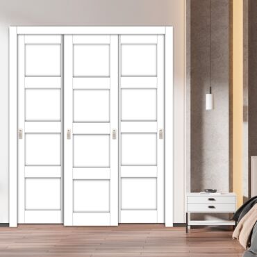 Handmade Shaker Style Bypass Sliding Closet Door HSCD3-1907