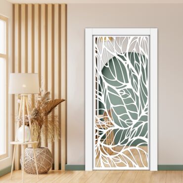 Sliding Pocket Wood Door with Glass Insert PWGD - 0683