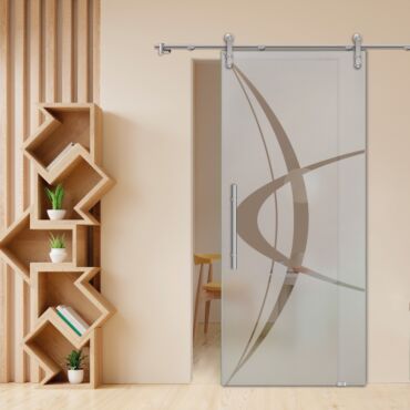 Sliding Glass Barn Door SGD-0451