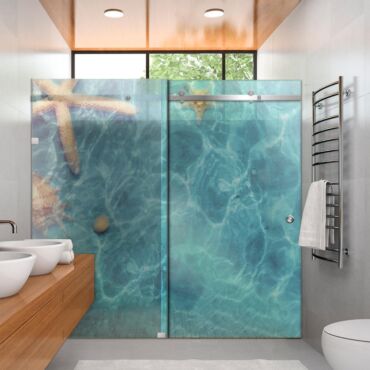 Digital Printing Shower Glass Sliding Doors Dgsd - 0698