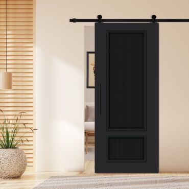 Flush Sliding Barn Door with CNC Engraving CCD-1265