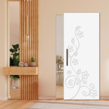 Flush Sliding Barn Door With Hidden / Invisible Hardware GI-1186