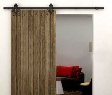 Wooden Sliding Door Kit Made of Durable Carbon Steel SH-CA-0169