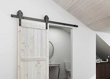  Sliding Wood Barn Door Carbon Steel Hardware Set 