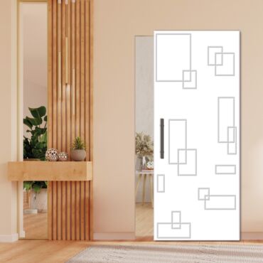 Flush Sliding Barn Door With Hidden / Invisible Hardware GI-1172