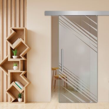 Sliding Glass Barn Door SGD-0454