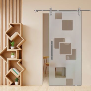 Sliding Glass Barn Door SGD-0404