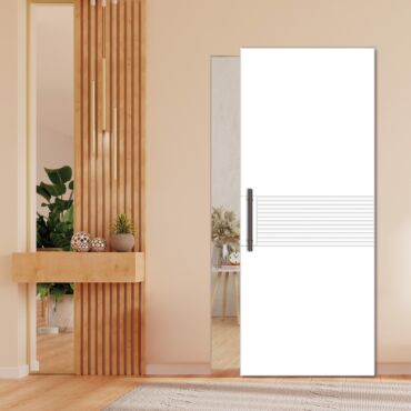 Flush Sliding Barn Door With Hidden / Invisible Hardware GI-1212