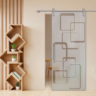 Sliding Glass Barn Door SGD-0445