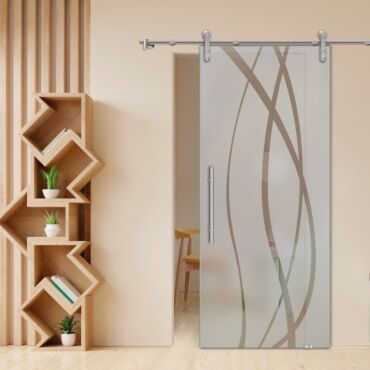 Sliding Glass Barn Door SGD-0455