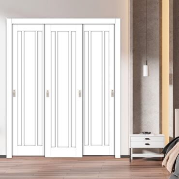 Handmade Shaker Style Bypass Sliding Closet Door HSCD3-1895