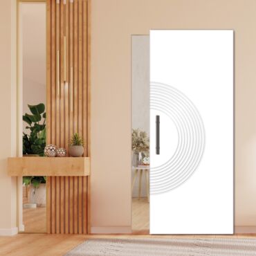 Flush Sliding Barn Door With Hidden / Invisible Hardware GI-1231