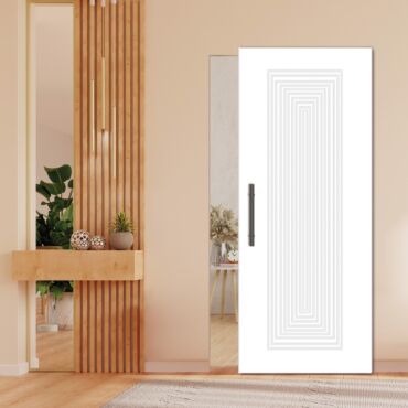 Flush Sliding Barn Door With Hidden / Invisible Hardware GI-1234