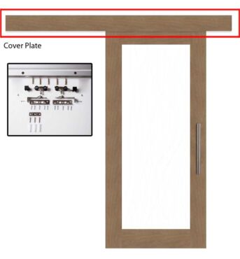 Wood Sliding Door Cover & Hardware Kit for Sliding Wooden Door