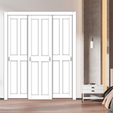 Handmade Shaker Style Bypass Sliding Closet Door HSCD3-1898