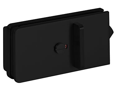 Matte Black Stainless Steel Sliding Glass Door Lock