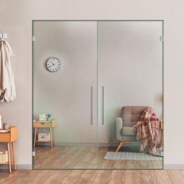 Double Clear Glass Door - Swing, Hinged and Pivot