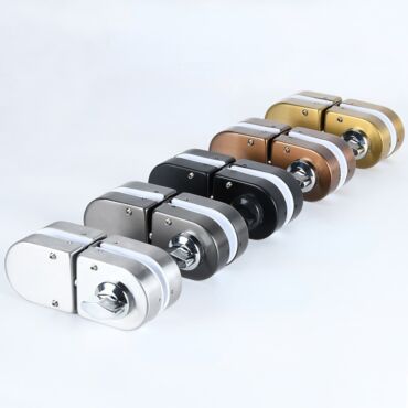 Stainless Steel Hole Free Lock for Frameless Glass Doors