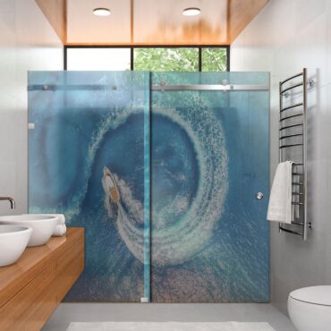 Digital Printing Shower Glass Sliding Doors Dgsd - 0699