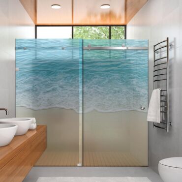 Digital Printing Shower Glass Sliding Doors Dgsd - 0700