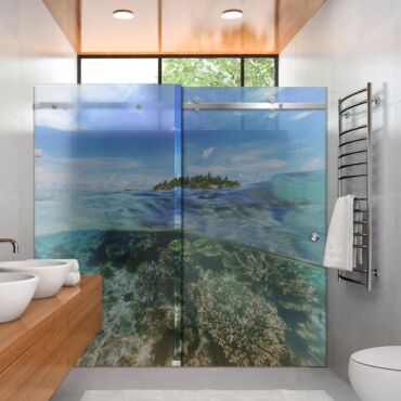 Digital Printing Shower Glass Sliding Doors Dgsd - 0703