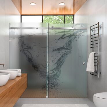 Digital Printing Shower Glass Sliding Doors Dgsd - 0707