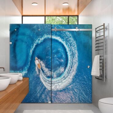 Digital Printing Shower Glass Sliding Doors Dgsd - 0699