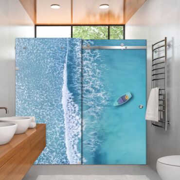 Digital Printing Shower Glass Sliding Doors Dgsd - 0710