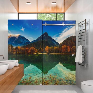 Digital Printing Shower Glass Sliding Doors Dgsd - 0712