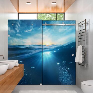 Digital Printing Shower Glass Sliding Doors Dgsd - 0705