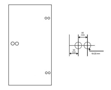 Durable Steel Hardware Kit for Interior Glass Doors