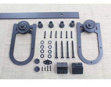 Durable Carbon Steel Sliding Hardware Kit for Wooden Barn Doors SH-CA-0153