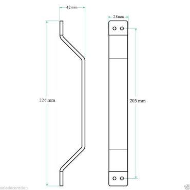 Antique Rustic Iron Handle for Wooden Doors