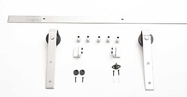 Stainless Steel Kit for Sliding Wood Barn Door Installation SH-SS-0155