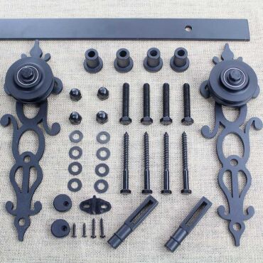 Heavy-Duty Sliding Wood Barn Door Hardware Set SH-CA-0156