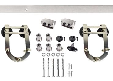 Durable Stainless Steel Sliding Barn Door Hardware Set