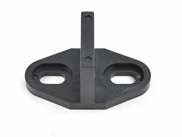 Black Plastic Base Floor Guide for Sliding Barn Doors