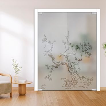 Double Glass Door - Swing, Hinged and Pivot-GI11493