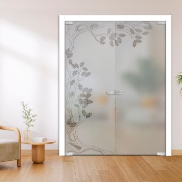 Double Glass Door - Swing, Hinged and Pivot-GI11494