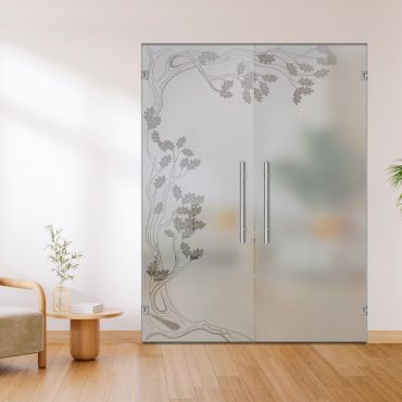 Double Glass Door - Swing, Hinged and Pivot-GI11494