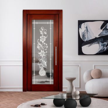 Self Closing Pivot Wooden Mirror Door PWMD-1742