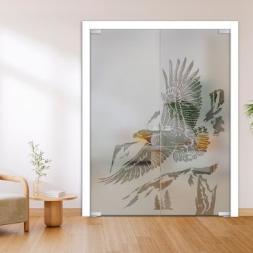 Double Glass Door - Swing, Hinged and Pivot-GI11495