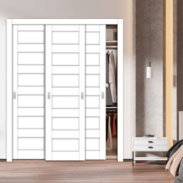 Handmade Shaker Style Bypass Sliding Closet Door HSCD3-1903