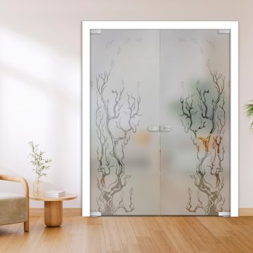 Double Glass Door - Swing, Hinged and Pivot-GI11498