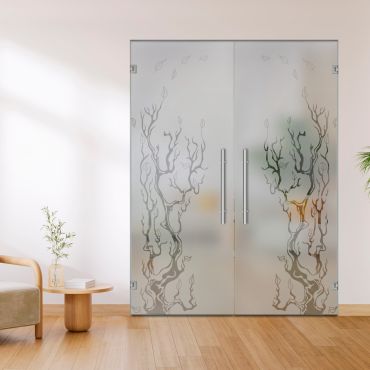 Double Glass Door - Swing, Hinged and Pivot-GI11498