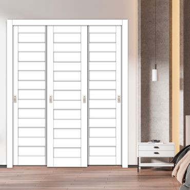 Handmade Shaker Style Bypass Sliding Closet Door HSCD3-1905