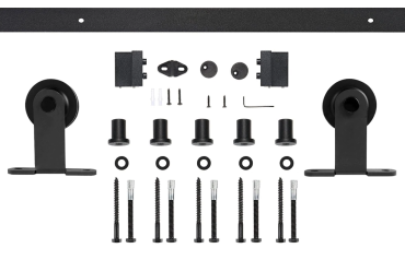 Durable Carbon Steel Wood Barn Door Sliding Kit SH-CA-0139