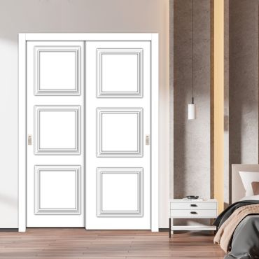 Handmade Shaker Style Bypass Sliding Closet Door HSCD-1890