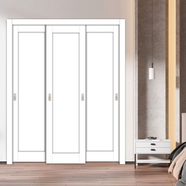 Handmade Shaker Style Bypass Sliding Closet Door HSCD3-1908